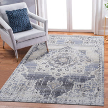 Load image into Gallery viewer, Payas - 6' X 9' Medallion Area Rug - Cream / Blue