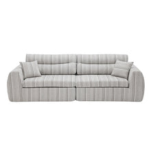 Load image into Gallery viewer, 3 Seater, Couch With Throw Pillows For Living Room