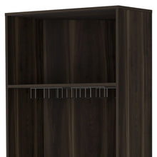 Load image into Gallery viewer, Corner Bar Cabinet With Multiple Shelves - Dark Brown