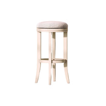 Load image into Gallery viewer, Backless Swivel Stool With Upholstered Seat