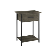 Load image into Gallery viewer, Contemporary 2 Tier Accent Table With Storage Drawer