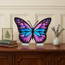 Load image into Gallery viewer, Plastic Tabletop Sculpture With LED - Blue / Purple