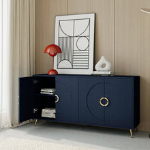 Load image into Gallery viewer, Modern Lacquered 4 Door Wooden Cabinet Sideboard Buffet Server Cabinet Storage Cabinet, For Living Room, Entryway, Hallway, Office, Kitchen And Dining Room