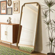 Load image into Gallery viewer, Full Length Mirror With Stand, Floor Standing Dressing For Bedroom - Antique Gold