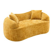 Load image into Gallery viewer, Curved 2 Person Compress Sofa With Armrests, Includes Pillows