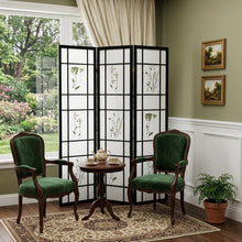 Load image into Gallery viewer, Folding Three Panel Screen Room Divider (469133) - Black / White
