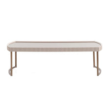 Load image into Gallery viewer, Lisbon - Cocktail Table - Silken Cream / Bronze