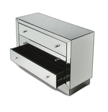 Load image into Gallery viewer, Glass Three Drawer Dresser - Clear