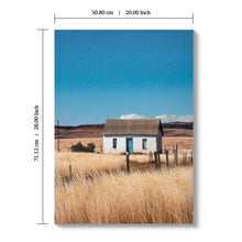 Load image into Gallery viewer, House, Barn Picture Wall Art For Home Decor - Natural / Blue