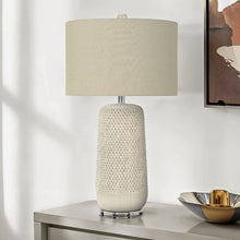 Load image into Gallery viewer, Contemporary Lighting, Table Lamp, Ceramic, Resin - Cream