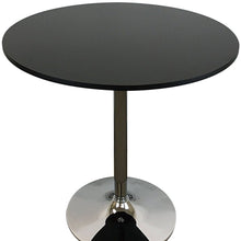 Load image into Gallery viewer, 36" Wood And Metal Pedestal Base Round Top Dining Room Table - Black