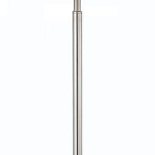 Load image into Gallery viewer, Tray Table Floor Lamp With White Transparent Glass Square Shade - Nickel