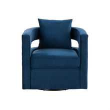Load image into Gallery viewer, Stylish Velvet Swivel Chair - Blue