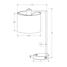 Load image into Gallery viewer, Lighting, Table Lamp, USB Port Included, Modern - Black / Cream