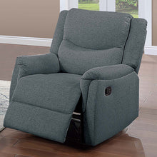 Load image into Gallery viewer, Manual Recliner With Upholstered Seat And Backrest Supportive Headrest