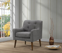 Load image into Gallery viewer, Ryder - Mid Century Modern Woven Fabric Tufted Armchair