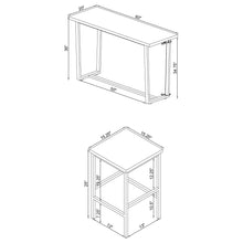 Load image into Gallery viewer, Ledesma - 4 Piece Counter Height Dining Set And Built In Power Unit - White Marble
