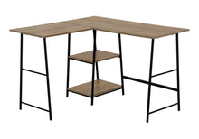 Load image into Gallery viewer, Computer Desk, Home Office, Corner, Storage Shelves, L Shape, Work, Laptop, Contemporary, Modern