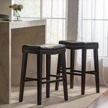 Load image into Gallery viewer, Elegant Saddle Stool With Curved Seat Comfort - Brown