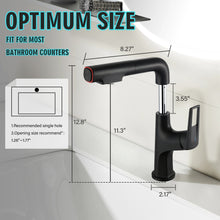 Load image into Gallery viewer, Pull Down Vessel Faucet With Lift Spout & Dual Spray Modes