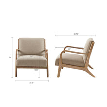 Load image into Gallery viewer, Mid-Century Style Lounge Chair With Upholstered Seat