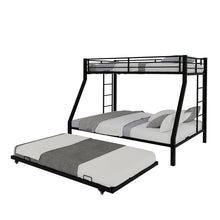 Load image into Gallery viewer, Bunk Bed For Kids, Convertible Frame With Ladders & Guardrail