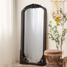 Load image into Gallery viewer, 64" Solid Wood Framed Full Length Mirror - Brown