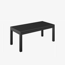 Load image into Gallery viewer, All Weather Slatted Outdoor Coffee Table For Garden - Black