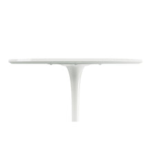 Load image into Gallery viewer, Rounded Manufactured Wood And Metal Bar Table - White