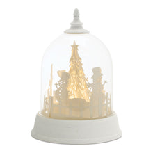 Load image into Gallery viewer, Plastic Christmas Snowman Tabletop Sculpture With LED - White