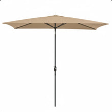 Load image into Gallery viewer, Rectangular Patio Umbrella With Crank Tilt, Polyester UV-Resistant Canopy