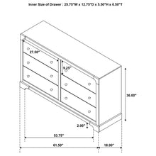 Load image into Gallery viewer, Sundance - 6 Drawer Dresser Cabinet - Dark Brown