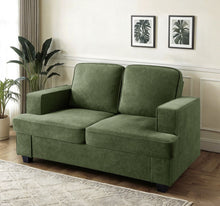 Load image into Gallery viewer, Modern Loveseat, Comfortable 2 Seater Couch With Deep Seating, Loose Back Cushions, Wide Arms