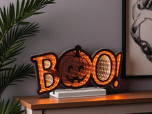 Load image into Gallery viewer, Halloween Tabletop Sign With LED - Orange / Black