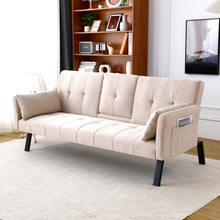 Load image into Gallery viewer, Sofa Bed With Foldable Design And Cup Holder