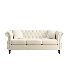 Load image into Gallery viewer, Chesterfield Sofa With Rolled Arms And Nailhead Trim