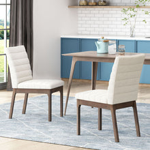 Load image into Gallery viewer, Upholstered Dining Chairs With Rubber Legs (Set of 2)