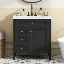 Load image into Gallery viewer, Bathroom Vanity With Top Sink, Storage Cabinet With 2 Drawers, Tip Out Drawer