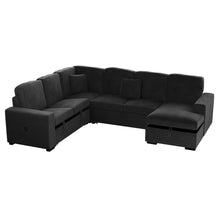 Load image into Gallery viewer, Modern Design Convertible Sectional Storage Bed With USB Port