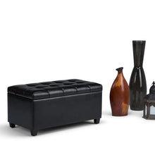 Load image into Gallery viewer, Sienna - Upholstered Storage Ottoman Bench