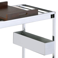 Load image into Gallery viewer, Lisses - Serving Cart - Chrome / Walnut