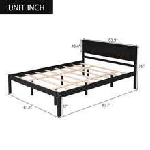 Load image into Gallery viewer, Platform Bed Frame With Headboard