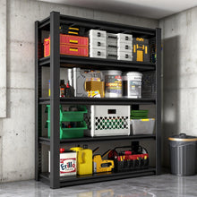 Load image into Gallery viewer, Industrial 5-Tier Adjustable Shelving Unit With Pegboard Heavy-Duty Storage