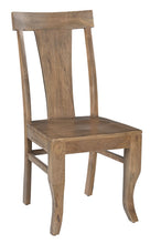 Load image into Gallery viewer, Solid Wood Slat Back Dining Side Chairs (Set of 2) - Brown