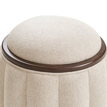 Load image into Gallery viewer, Camellia Field - Round Bench - Beige