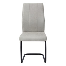 Load image into Gallery viewer, Upholstered Polyester Dining Side Chairs (Set of 2) - Gray / Black