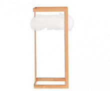 Load image into Gallery viewer, Velvet And Stainless Steel Low Back Bar Height Bar Chair - White And Pink