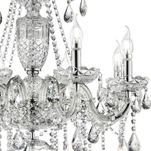 Load image into Gallery viewer, Candle Style Empire Transparent Glass Led Ceiling Light - Nickel / Ivory / Clear