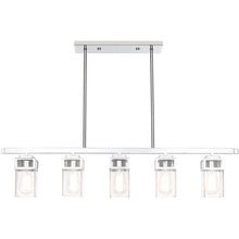 Load image into Gallery viewer, 10" Five Light Dimmable Chandelier With Shades - Silver