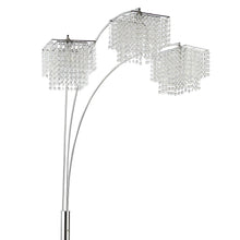 Load image into Gallery viewer, Bali - Shores Hanging Crystal Arc Floor Lamp Floor Lamp - Chrome